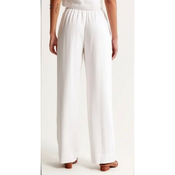 Abercrombie Women's Linen-Blend Pull-On Pant - NWT - Picture 3 of 8